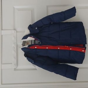 Gap blue jacket.  Cold control max.